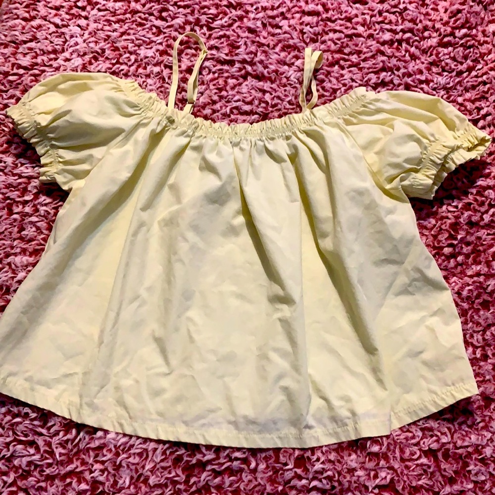 Off the shoulder crop top